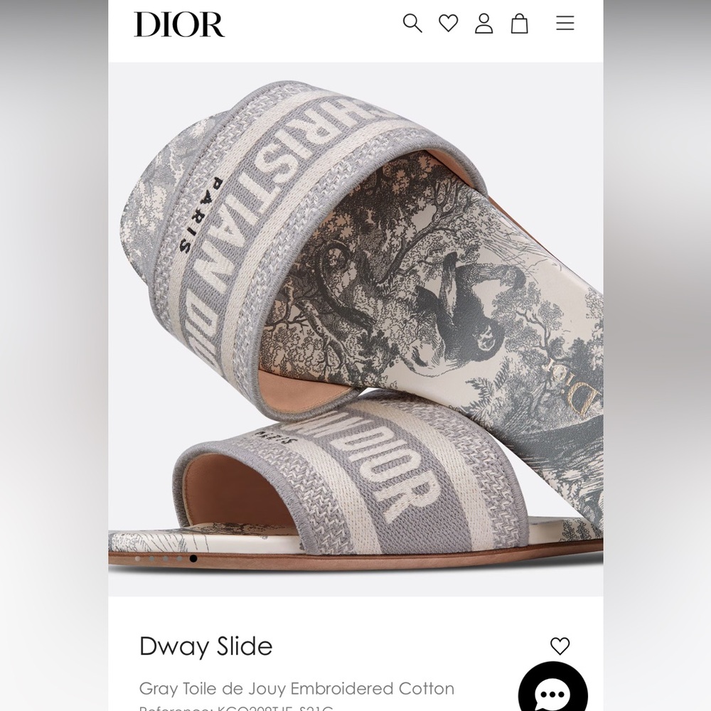 Christian Dior brand new in box with receipt Dewey slide size 7(37)